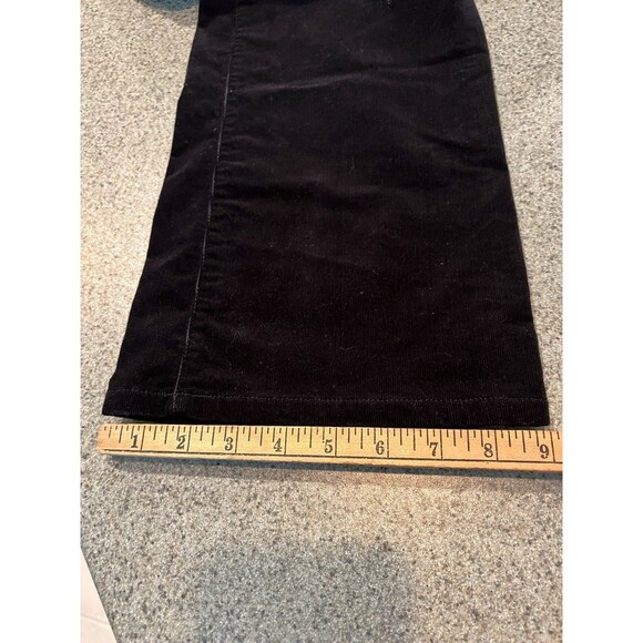 SOFT SURROUNDINGS Womens Black Corduroy Pull On Boot Cut Casual Pants Small - Picture 6 of 10